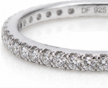 Diamonfire Sterling Silver Micro Zirconia Eternity Ring
