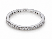 Diamonfire Sterling Silver Micro Zirconia Eternity Ring