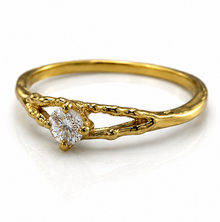 Banyan 18ct Gold Vermeil Lab-Grown Diamond Solitaire Ring
