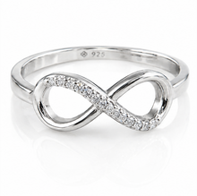Sterling Silver Cubic Zirconia Infinity Ring