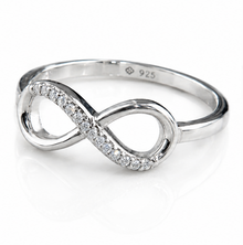 Sterling Silver Cubic Zirconia Infinity Ring