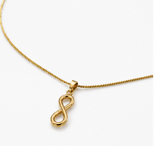 9ct Yellow Gold Infinity Pendant Necklace