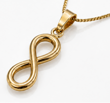 9ct Yellow Gold Infinity Pendant Necklace