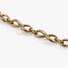 9ct Yellow Gold Infinity Link Bracelet