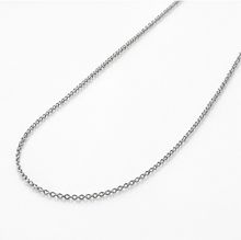 9ct White Gold Diamond-Cut Oval Belcher Chain