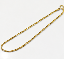 9ct Yellow Gold 1.5mm Super Flat Curb Chain