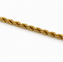 9ct Yellow Gold 2.2mm Hollow Rope Chain Necklace 16–22 Inch