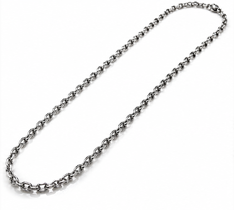 Fred Bennett Stainless Steel Cable Chain Necklace 50–55cm