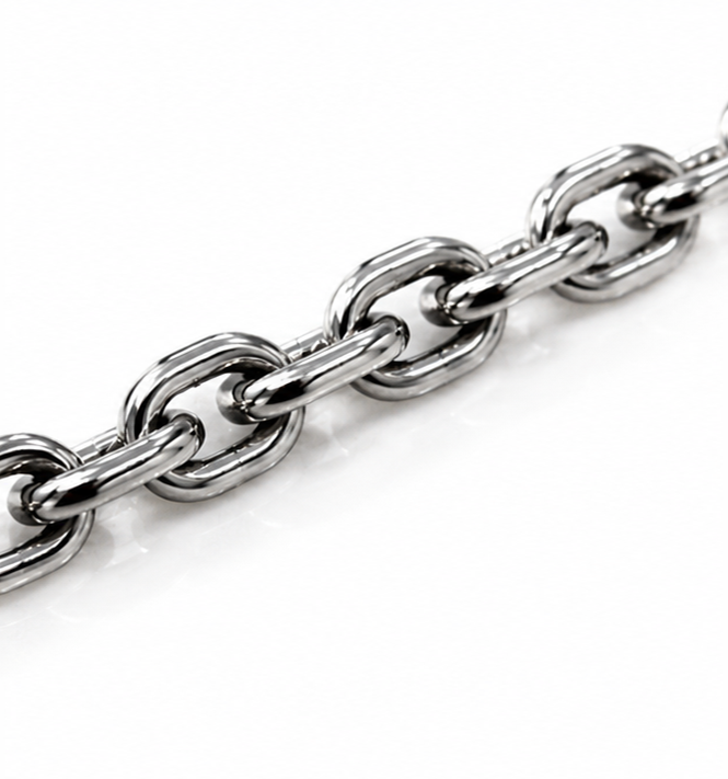 Fred Bennett Stainless Steel Cable Chain Necklace 50–55cm