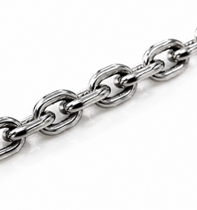 Fred Bennett Stainless Steel Cable Chain Necklace 50–55cm
