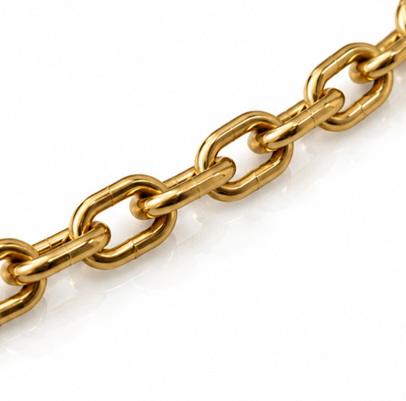 Fred Bennett Stainless Steel Cable Chain Necklace 50–55cm