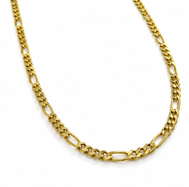 Fred Bennett Gold-Plated Sterling Silver Figaro Chain Necklace 55cm