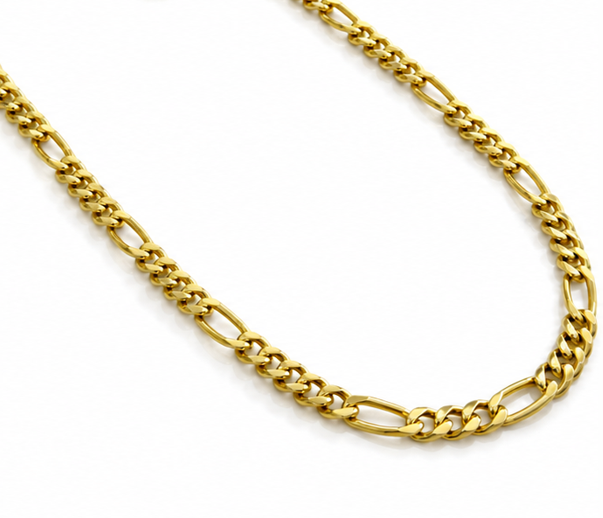 Fred Bennett Gold-Plated Sterling Silver Figaro Chain Necklace 55cm