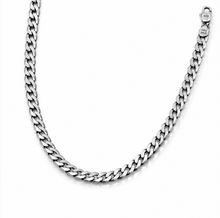 Fred Bennett Sterling Silver Diamond-Cut Curb Chain 56cm