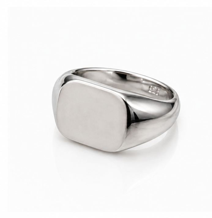 Sterling Silver Engravable Signet Ring