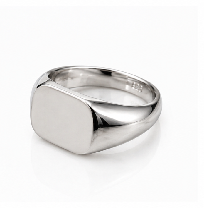 Sterling Silver Engravable Signet Ring