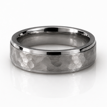 Fred Bennett Stainless Steel Hammered Finish Band Ring