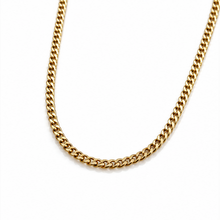 9ct Yellow Gold 2.5mm Diamond-Cut Curb Chain