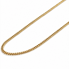 9ct Yellow Gold 2.5mm Diamond-Cut Curb Chain