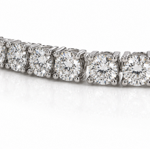 14ct White Gold 3ct Natural Diamond Tennis Bracelet 7 Inch