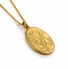 Laura Ashley Farlington Flowers Gold Plated Silver Pendant Necklace