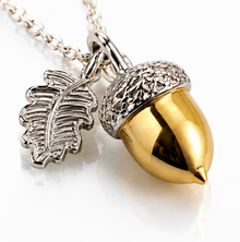 Laura Ashley Broadoak Two-Tone Silver Acorn Necklace