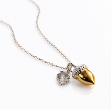 Laura Ashley Broadoak Two-Tone Silver Acorn Necklace