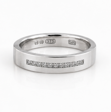White Gold 0.17ct Natural Diamond Wedding Ring - 6mm