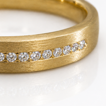 Yellow Gold 0.09ct Diamond Set Wedding Ring - 3.5mm
