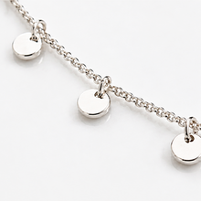 Sterling Silver Mini Disc Anklet 23–25cm
