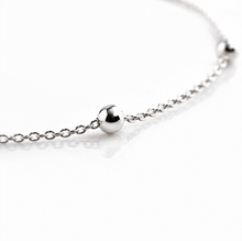 Sterling Silver Ball and Trace Chain Anklet 23–26cm