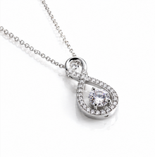 Diamonfire Sterling Silver 2ct Zirconia Infinity Necklace