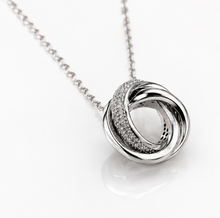 Diamonfire Sterling Silver Cubic Zirconia Triple Twist Necklace