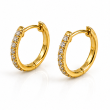 18ct Gold 0.25ct Lab-Grown Diamond Hoop Earrings