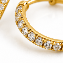 18ct Gold 0.25ct Lab-Grown Diamond Hoop Earrings