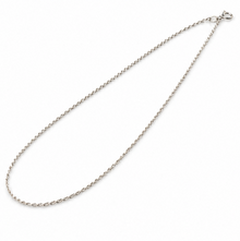 9ct White Gold Diamond-Cut Curb Chain 16"-20"