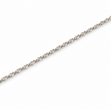 9ct White Gold Diamond-Cut Curb Chain 16"-20"