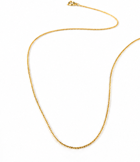 9ct Yellow Gold 16"-18" Diamond-Cut Curb Chain