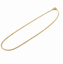 9ct Yellow Gold 16"-18" Diamond-Cut Curb Chain