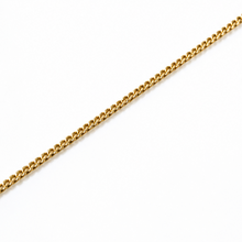 9ct Yellow Gold 16"-18" Diamond-Cut Curb Chain