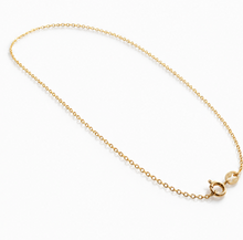 9ct Yellow Gold 16"-18" Diamond-Cut Cable Link Chain