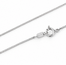 9ct White Gold Diamond-Cut Curb Chain