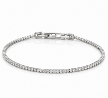 Diamonfire Sterling Silver Round Cut Zirconia Tennis Bracelet