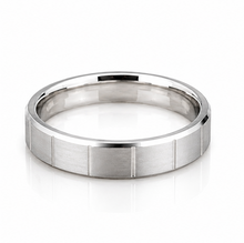 925 Sterling Silver Brushed Detail Men’s Band Ring