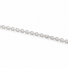 Sterling Silver Shell Pearl & Cubic Zirconia Drop Pendant with Trace Chain