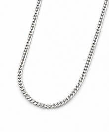Fred Bennett Smaller Fit Stainless Steel Cuban Chain Necklace