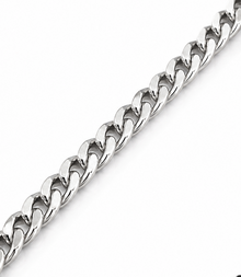 Fred Bennett Smaller Fit Stainless Steel Cuban Chain Necklace