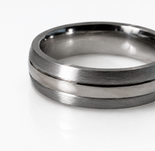 Fred Bennett Brushed & Polished Stainless Steel Band Ring