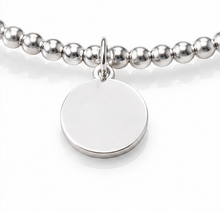 925 Sterling Silver Adjustable Disc Bracelet