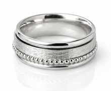 Sterling Silver Multi Texture Spinner Ring